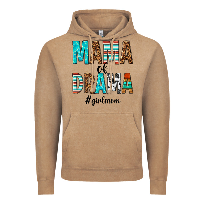 Mama Of Drama Girl Mom Vintage Hoodie by texasbilliewilder | Teevron