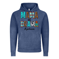 Vintage Denim mama of drama girl mom Vintage Hoodie - texasbilliewilder