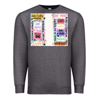 Charcoal Heather positive affirmation Premium Sweatshirt - MaliasSmallBusiness