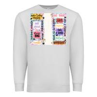 Dove Grey positive affirmation Premium Sweatshirt - MaliasSmallBusiness