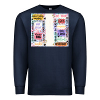 Navy positive affirmation Premium Sweatshirt - MaliasSmallBusiness