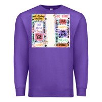 Purple positive affirmation Premium Sweatshirt - MaliasSmallBusiness
