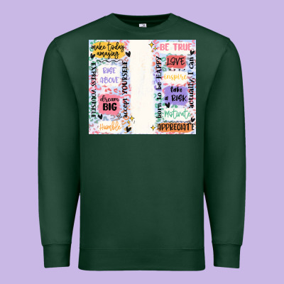 Positive Affirmation Premium Sweatshirt Designed By Maliassmallbusiness
