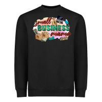 Black small business mama Heavyweight Sweatshirt - Zillion Design Studio