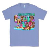Colony Blue life is better in flip flops Classic Tee - AdoDesignShop