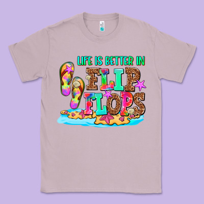 Life Is Better In Flip Flops Classic Tee Designed By Adodesignshop
