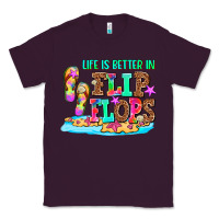 Plum life is better in flip flops Classic Tee - AdoDesignShop