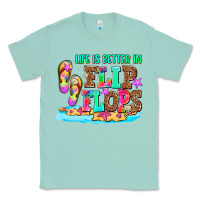 Seafoam life is better in flip flops Classic Tee - AdoDesignShop