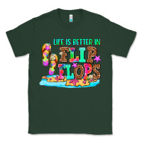 Sports Green life is better in flip flops Classic Tee - AdoDesignShop