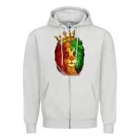 Dove Grey Juneteenth Lion King Zipper Hoodie - LillyAllenDesigns