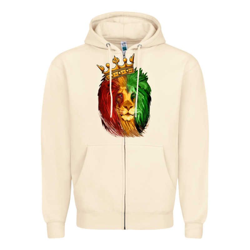 Juneteenth Lion King Zipper Hoodie by LillyAllenDesigns | Teevron