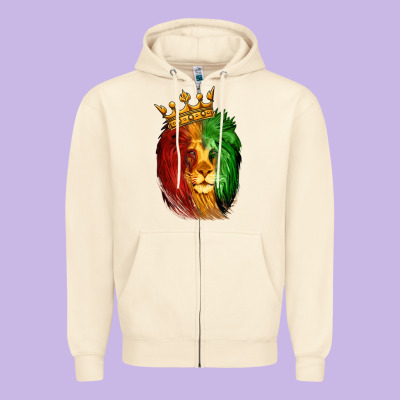 Juneteenth Lion King Zipper Hoodie Designed By Lillyallendesigns