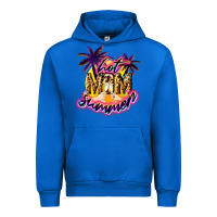 Cobalt Hot Mom summer Urban Hoodie - NancyCooperArtShop