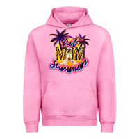 Fuchsia Pink Hot Mom summer Urban Hoodie - NancyCooperArtShop