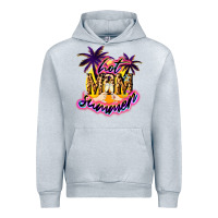 Heather Grey Hot Mom summer Urban Hoodie - NancyCooperArtShop
