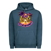 Pigment Midnight Navy Hot Mom summer Urban Hoodie - NancyCooperArtShop