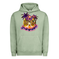Pigment Oil Green Hot Mom summer Urban Hoodie - NancyCooperArtShop