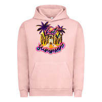 Pigment Salmon Hot Mom summer Urban Hoodie - NancyCooperArtShop