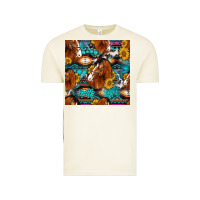 Vintage Arctic sunflower horses seamless pattern Vintage Tee - HRA Design Shop