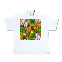 White St patricks  goat family with balloons seamless Urban Heavy Tee - FaDigitalArtStudio