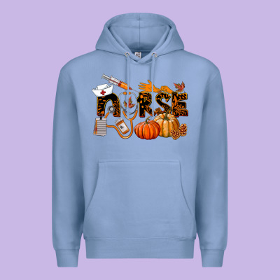 Fall Nurse Premium Hoodie Designed By Lillyallendesigns
