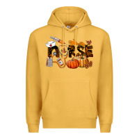 Mustard Fall Nurse Premium Hoodie - LillyAllenDesigns