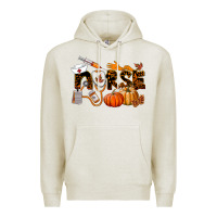 Oatmeal Heather Fall Nurse Premium Hoodie - LillyAllenDesigns