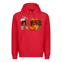 Red Fall Nurse Premium Hoodie - LillyAllenDesigns