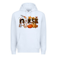 White Fall Nurse Premium Hoodie - LillyAllenDesigns