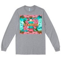 Heather Grey teacher floral pencil tumbler Long Sleeve Tee - BundleAndBundleShop