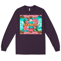 Plum teacher floral pencil tumbler Long Sleeve Tee - BundleAndBundleShop