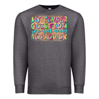 Charcoal Heather my temper goes from zerobail money real quick Premium Sweatshirt - NancyCooperArtShop