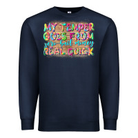 Navy my temper goes from zerobail money real quick Premium Sweatshirt - NancyCooperArtShop