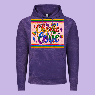 Choose Love Tumbler Vintage Hoodie Designed By Jahusdesignshop