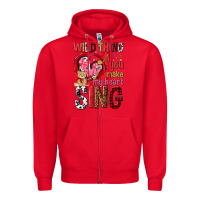 Red wild thing you make my heart sing Zipper Hoodie - NancyCooperArtShop