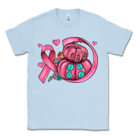 Dusty Blue cancer ribbon pumpkins Classic Tee - JahusDesignShop