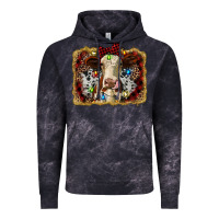 Cloud Black heifer cow christmas western background Vintage Hoodie - RanaPortraitStore