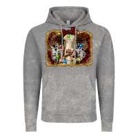 Cloud Rock heifer cow christmas western background Vintage Hoodie - RanaPortraitStore
