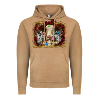 Vintage Camel heifer cow christmas western background Vintage Hoodie - RanaPortraitStore