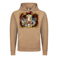 Vintage Coffee heifer cow christmas western background Vintage Hoodie - RanaPortraitStore
