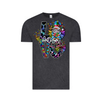Vintage Black love autism Vintage Tee - SublimationCraftShop