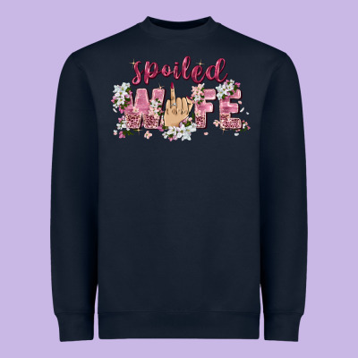 Spoiled Wife Heavyweight Sweatshirt Designed By Zillion Design Studio