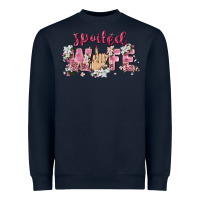 Navy spoiled wife Heavyweight Sweatshirt - Zillion Design Studio