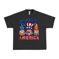 Pigment Black god bless america gnome Urban Heavy Tee - HRA Design Shop