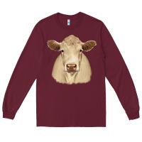 Burgundy charolais Long Sleeve Tee - JahusDesignShop