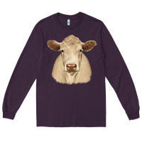 Plum charolais Long Sleeve Tee - JahusDesignShop