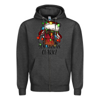 Charcoal Heather you serious clark Christmas vacation rooster Zipper Hoodie - Jasminsmagicworld