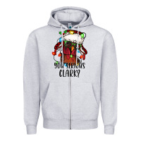 Heather Grey you serious clark Christmas vacation rooster Zipper Hoodie - Jasminsmagicworld