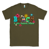 Army Green beach is my happy place Classic Tee - AdoDesignShop