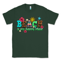 Sports Green beach is my happy place Classic Tee - AdoDesignShop